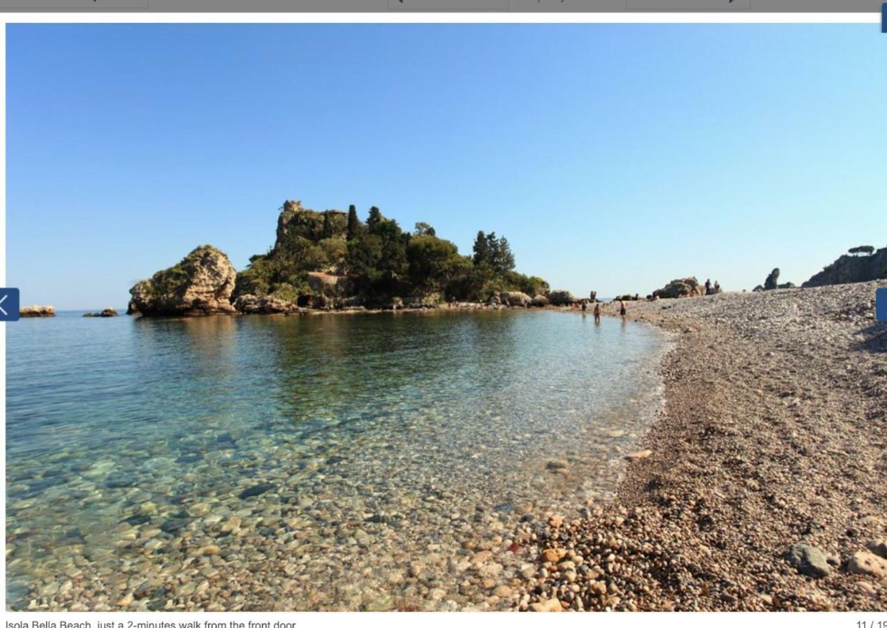 Luxury Apartment And Charm Sea View Isola Bella Taormina Exterior foto